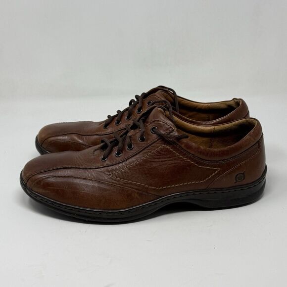 Born Bicycle Toe Oxford Sneakers Mens 10 Brown Leather Lace Up Casual Shoes main image 11